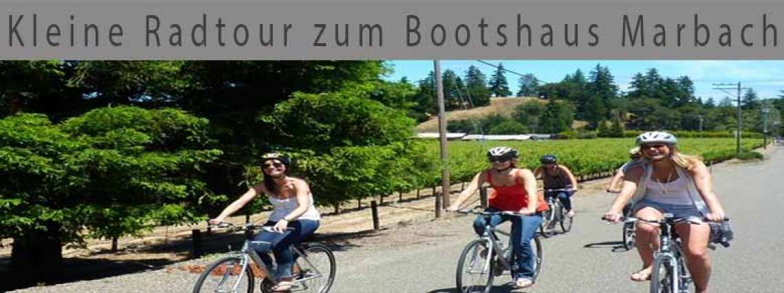 Kleine Radtour zum Bootshaus Marbach 